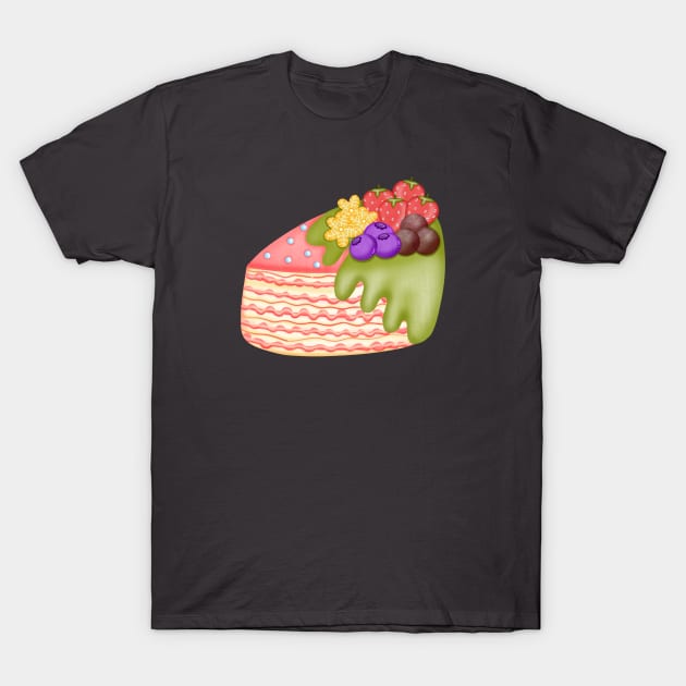 Cute pastel cake T-Shirt by Onanong art design shop.